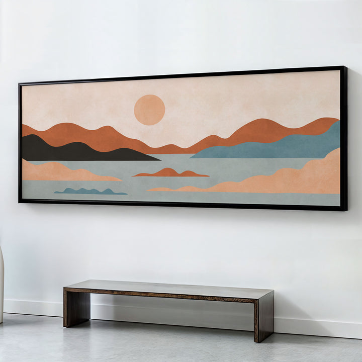 LANDSCAPE AND SUNSET IV , PANORAMIC ART