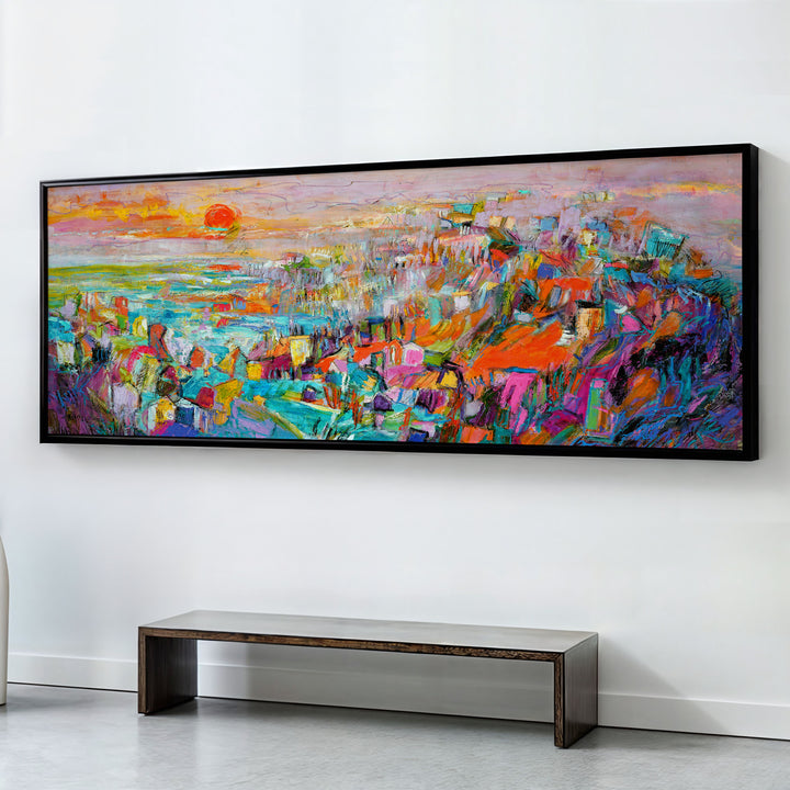 ISLAND IN THE SETTING SUN , PANORAMIC ART