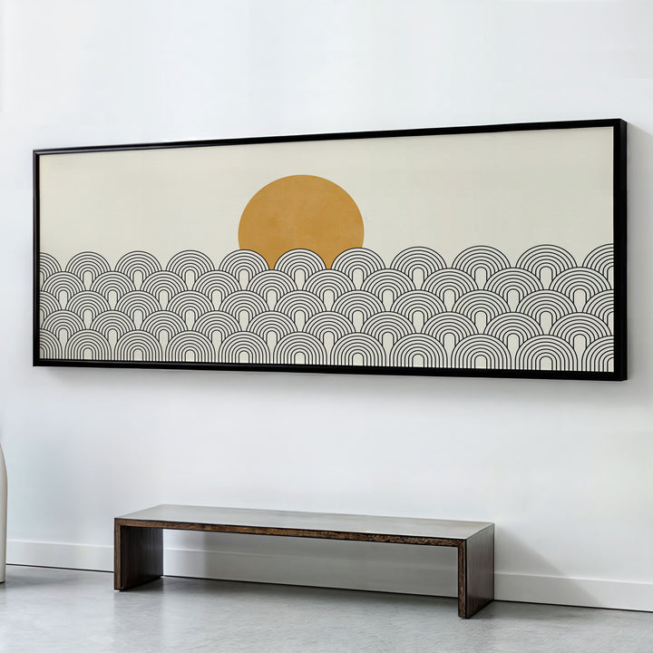 LANDSCAPE AND SUNSET , PANORAMIC ART