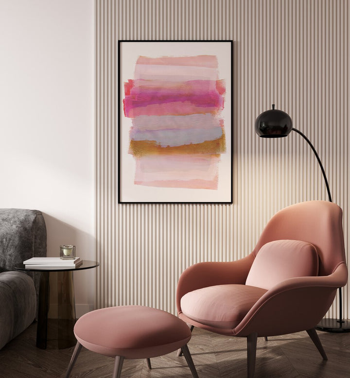 ABSTRACTION IN PINK BRUSH STROKES BY MAREIKE BOHMER ABSTRACT ART, ABSTRACT PAINTING