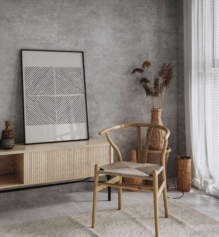 GEOMETRIC MINIMAL SET I BY JAY STANLEY, GEOMETRIC PAINTINGS