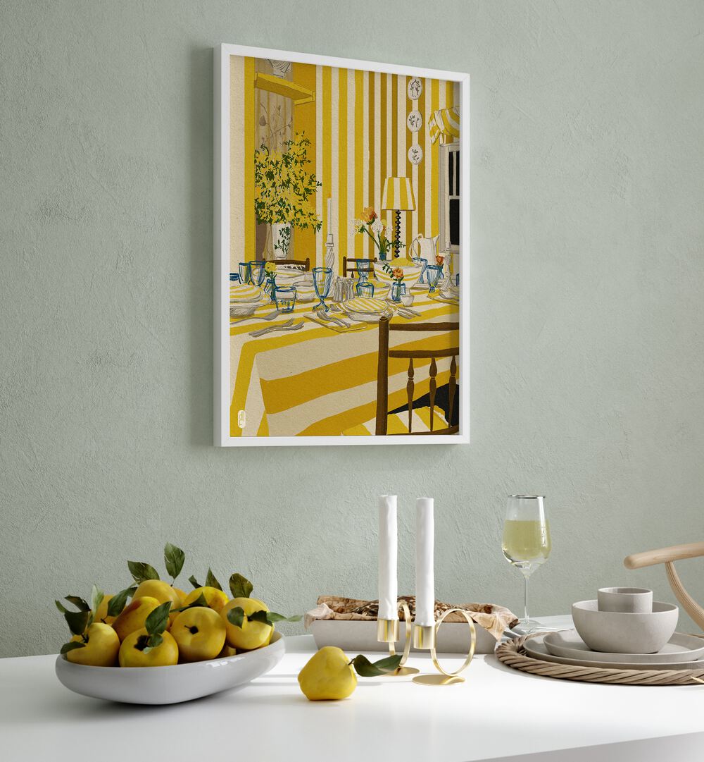 YELLOW ROOM PORTRAIT , KITCHEN POSTERS