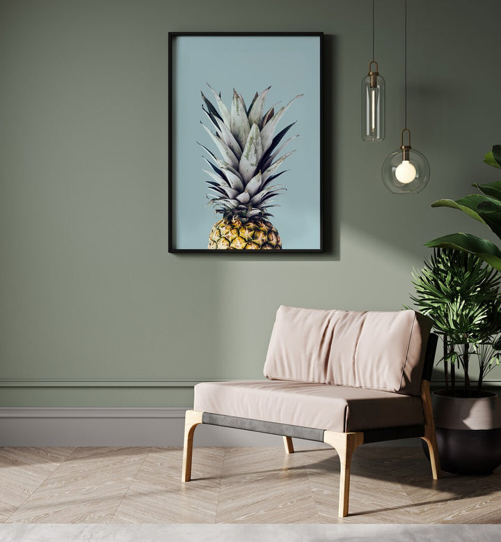 Stylish PINEAPPLE kitchen poster perfect for adding a playful touch to your culinary space. Ideal for any kitchen decor.