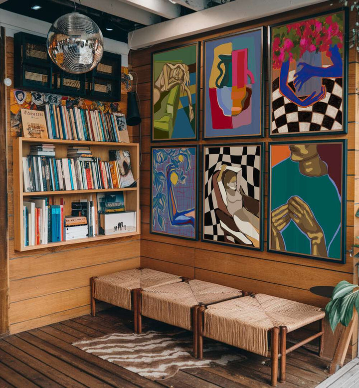 STATES OF BEING , SET OF 6 PAINTINGS