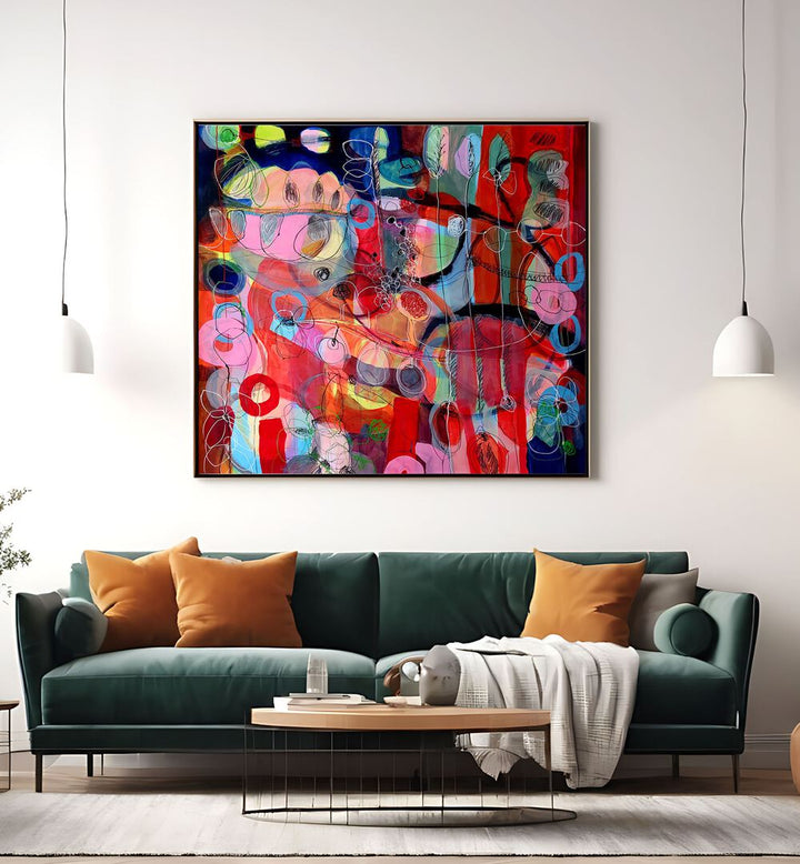 Stunning AFTER THE RAIN II, ABSTRACT PAINTINGS showcasing vibrant colors and contemporary artistry for your space.