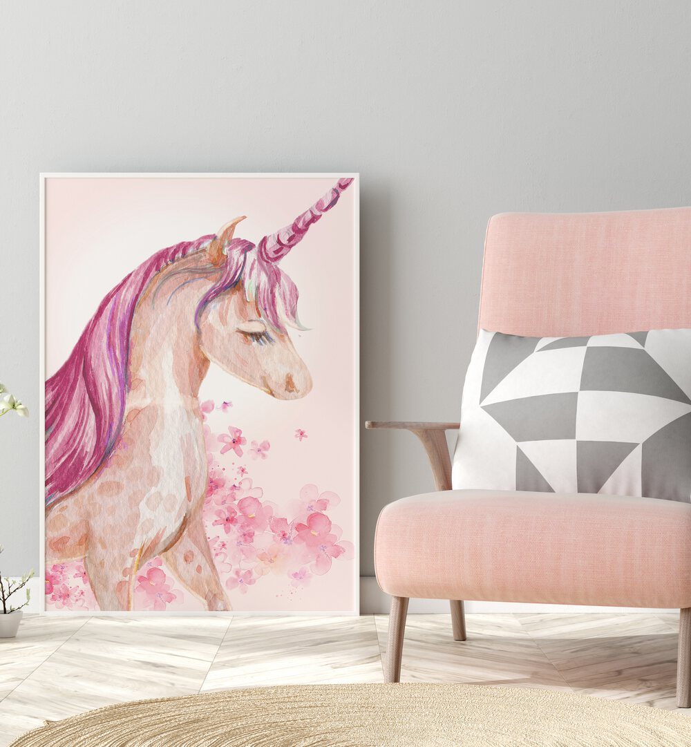Enchanting BLOSSOM UNICORN kids room paintings bring magic and imagination to your child's space with vibrant colors.