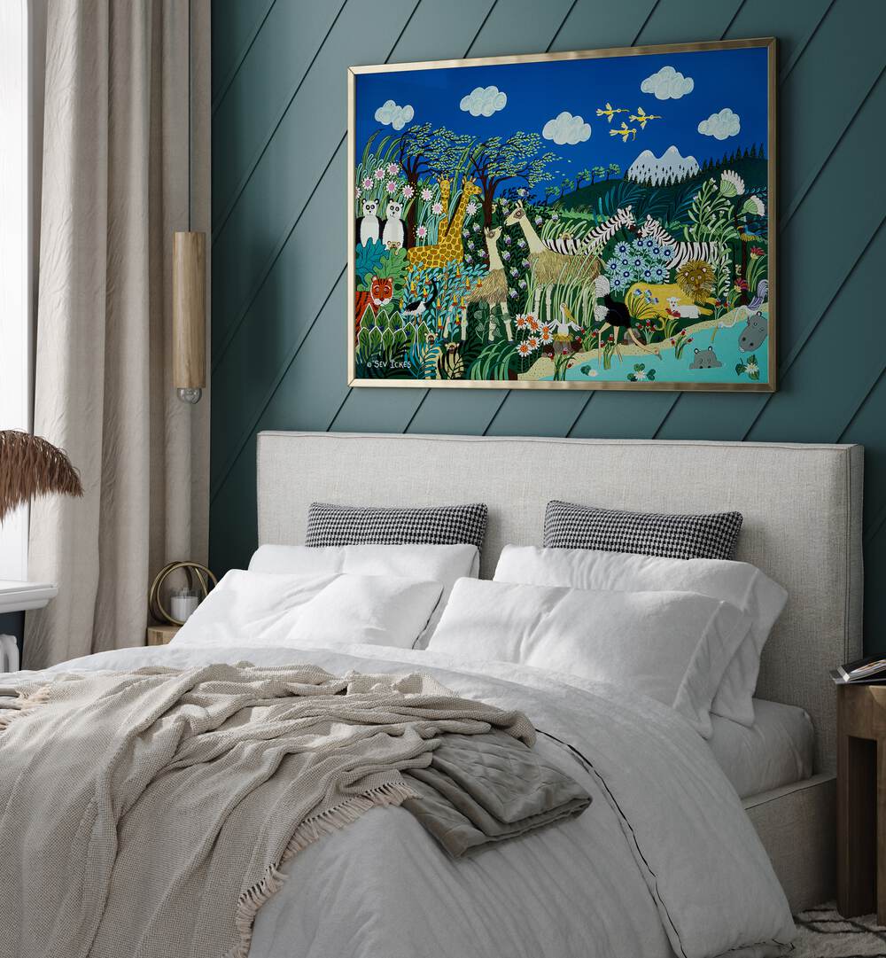 Vibrant A WINDY DAY, KIDS ROOM PAINTINGS enhance creativity in your child's playful space, perfect for adventurous decor.