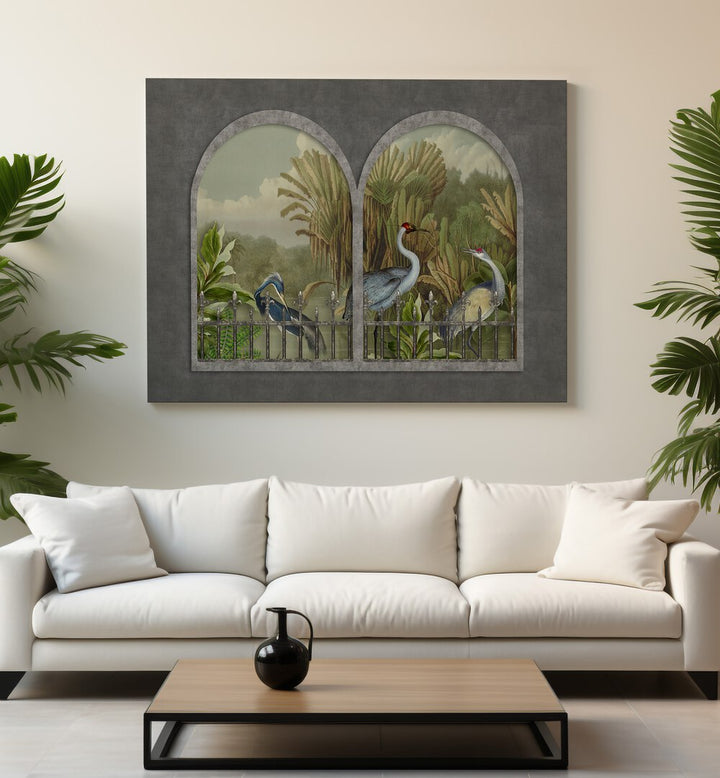 CRANES I , ANIMAL PAINTINGS