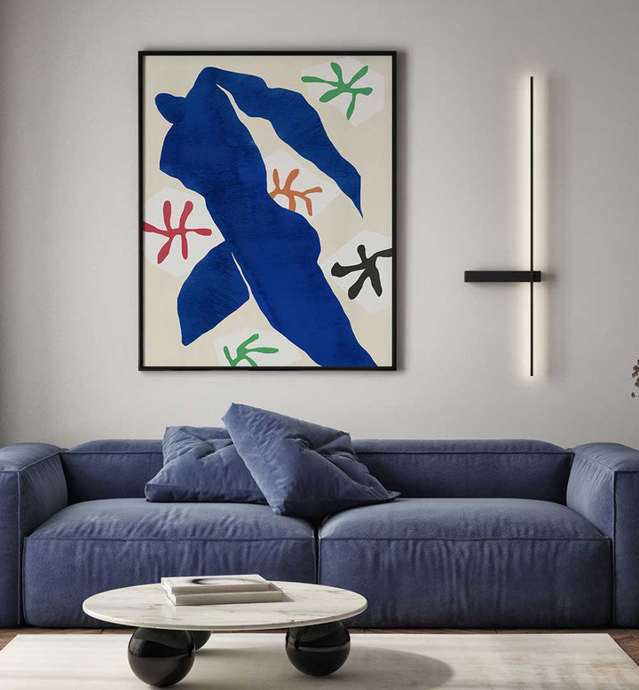 ABSTRACT BLUE FIGURE , ABSTRACT PAINTINGS