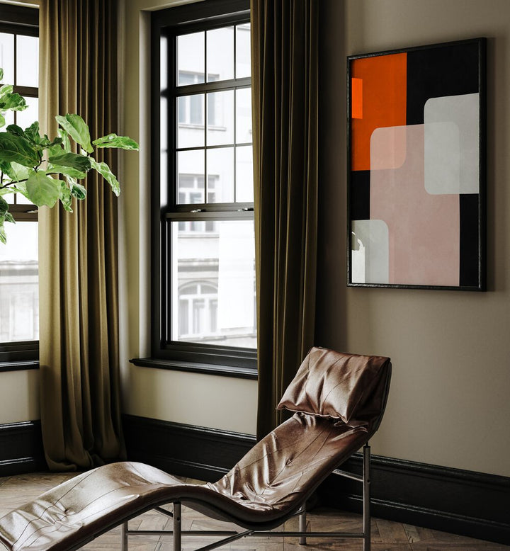 EXPRESSIONIST SHAPES VIII , GEOMETRIC ART PRINTS
