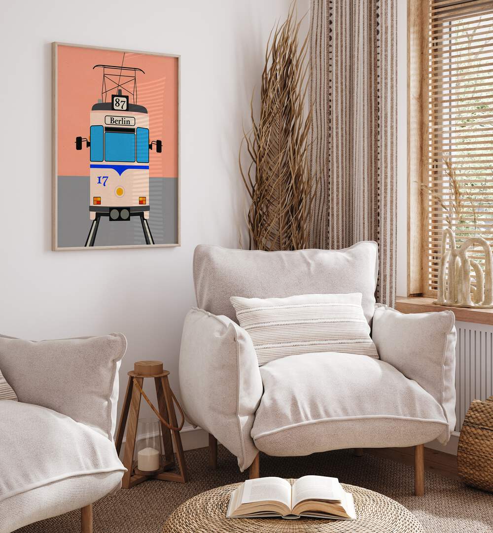 Stylish BERLIN TRAM, CAR POSTERS showcase urban charm, perfect for adding character to any space.
