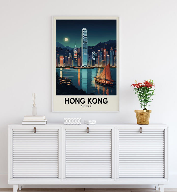 HONG KONG HORIZONS , TRAVEL POSTERS