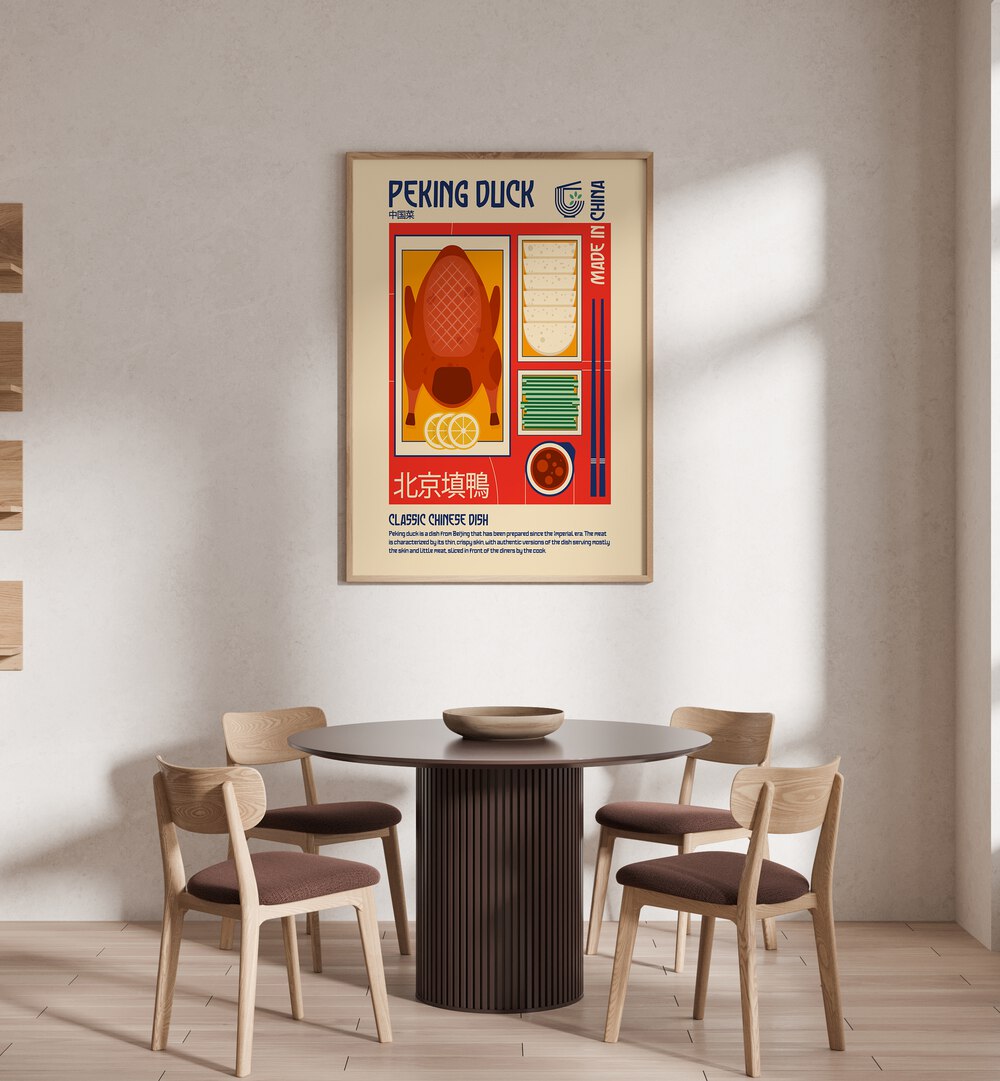 Transform your space with PECKING DUCK, BAR art, adding charm and elegance to your café or bar ambiance.
