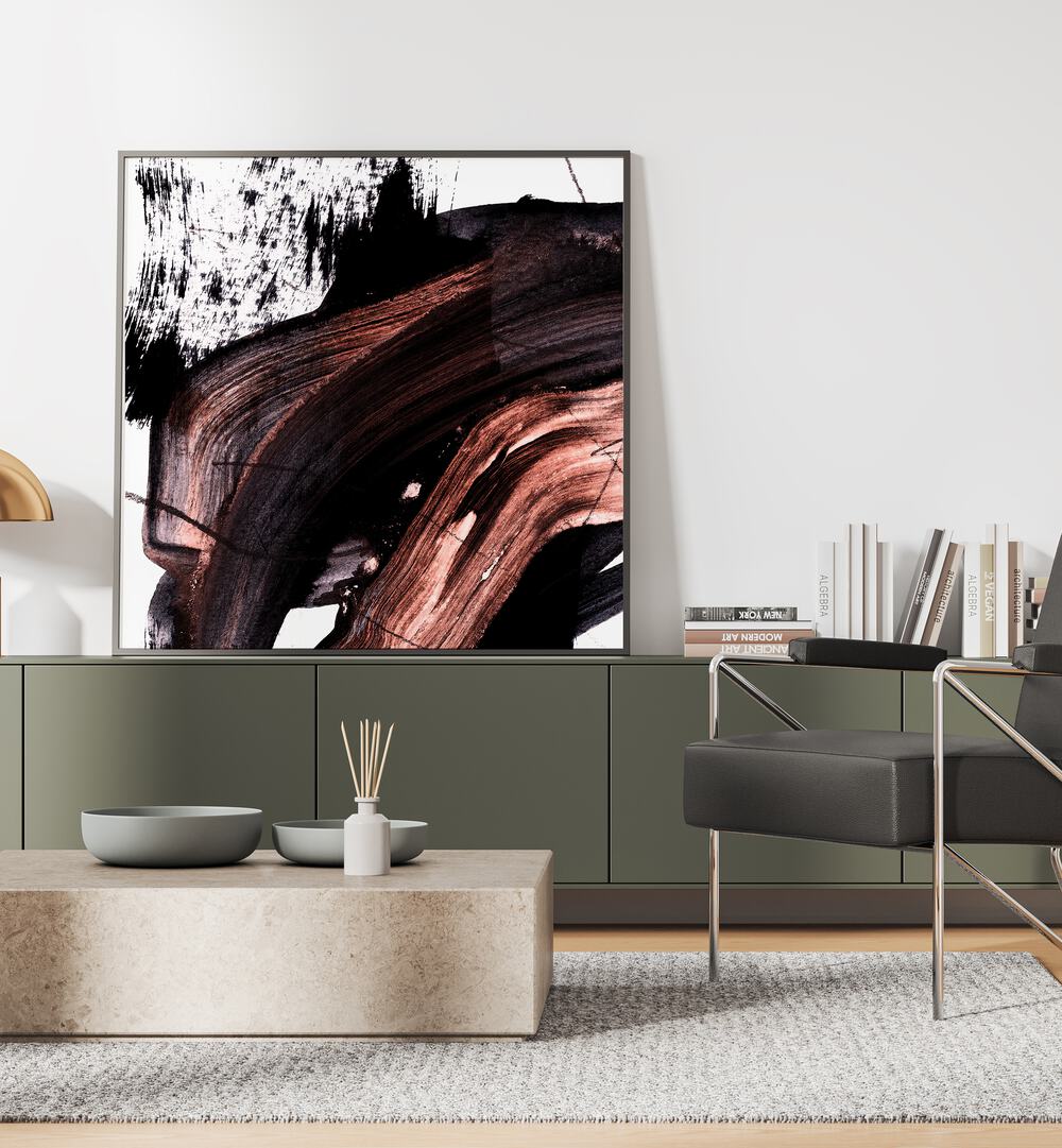 Stylish BS Abstract Paintings enhance modern spaces with vibrant colors and dynamic textures, perfect for any room.
