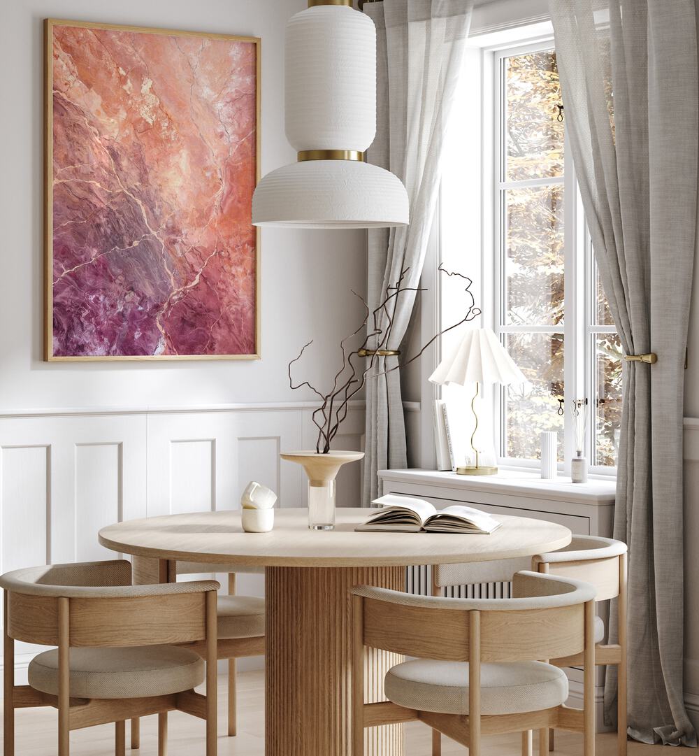 Crimson Earth Veins, abstract paintings enhancing modern decor with rich tones and earthy textures. Perfect for any space.