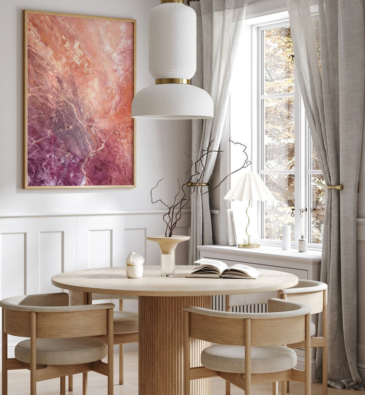 Crimson Earth Veins, abstract paintings enhancing modern decor with rich tones and earthy textures. Perfect for any space.