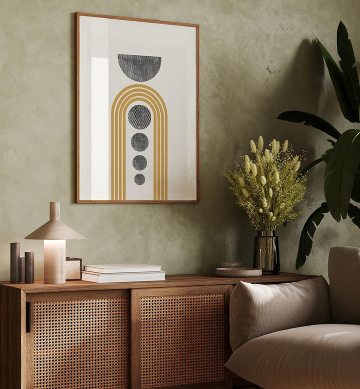 Stylish MID CENTURY MODERN SHAPES, BOHO ART PAINTINGS enhance your space with vibrant colors and geometric design.