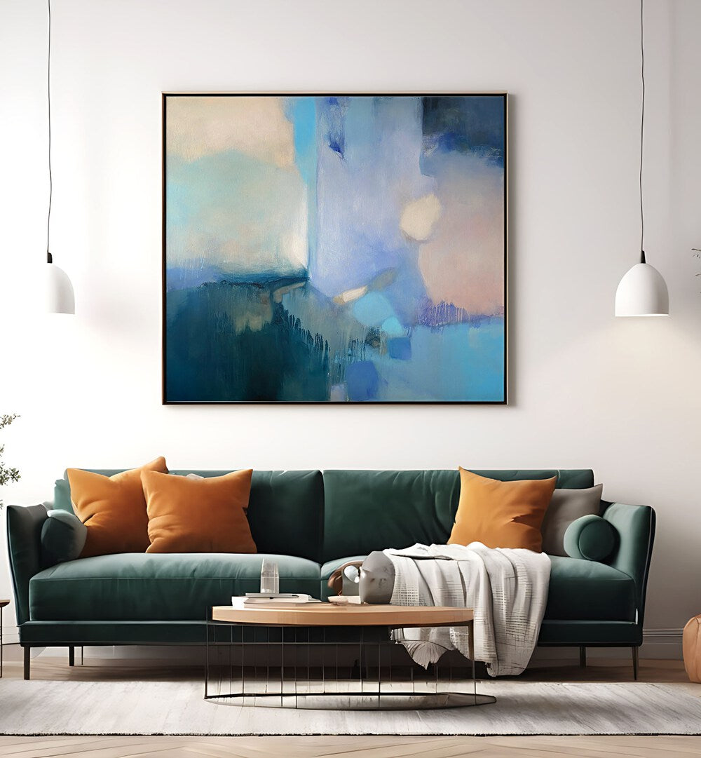Explore serene hues in SAILING AWAY, ABSTRACT PAINTINGS, perfect for elevating your home decor.
