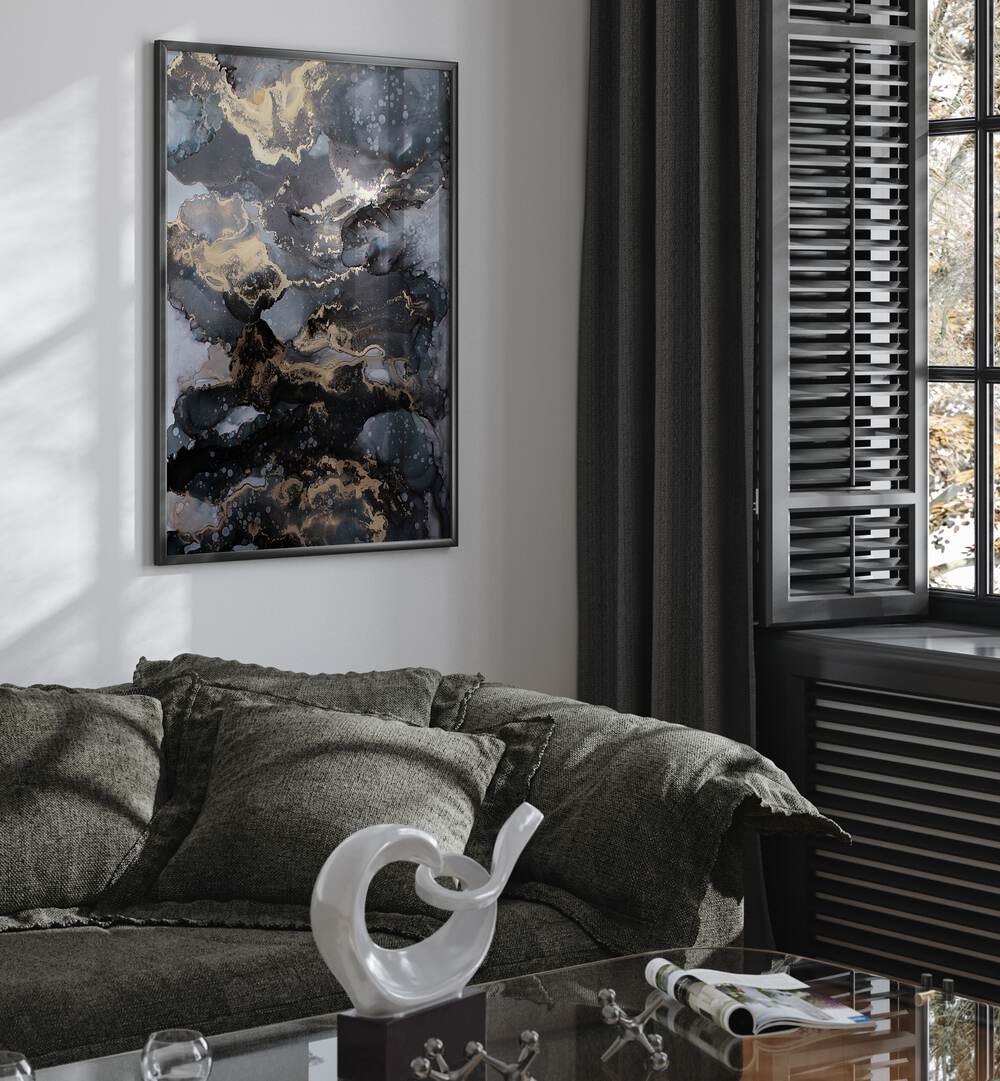 FIRESTORM, ABSTRACT PAINTINGS enhance modern decor with striking colors and captivating designs in any living space.