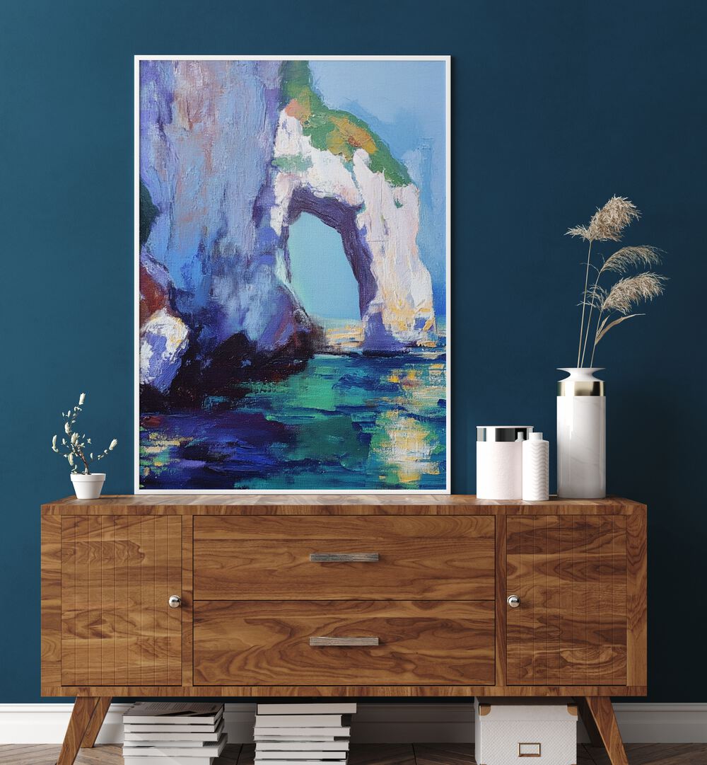 Stunning artwork of the CLIFFS OF MALLORCA, capturing nature's beauty in vibrant colors and exquisite detail.