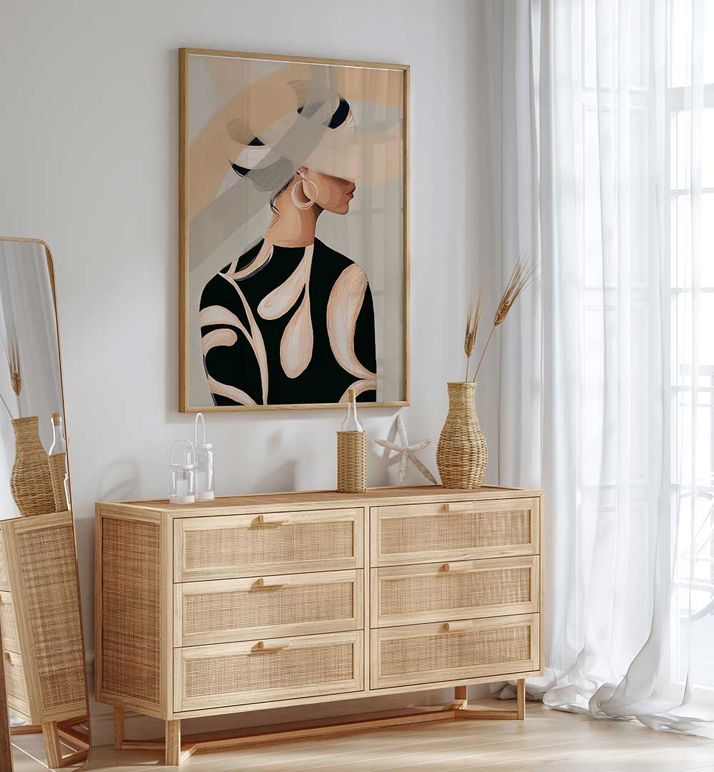 STUDIO PALETTE WOMAN NUDE II , PORTRAITS & FIGURATIVE ILLUSTRATIONS