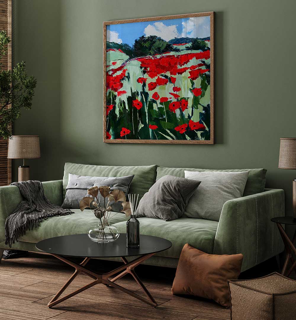 POPPIES , LANDSCAPE PAINTINGS