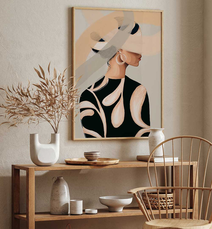 STUDIO PALETTE WOMAN NUDE II , PORTRAITS & FIGURATIVE ILLUSTRATIONS