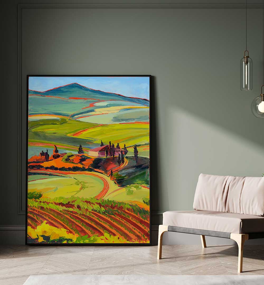 TUSCAN HILLS , LANDSCAPE PAINTINGS