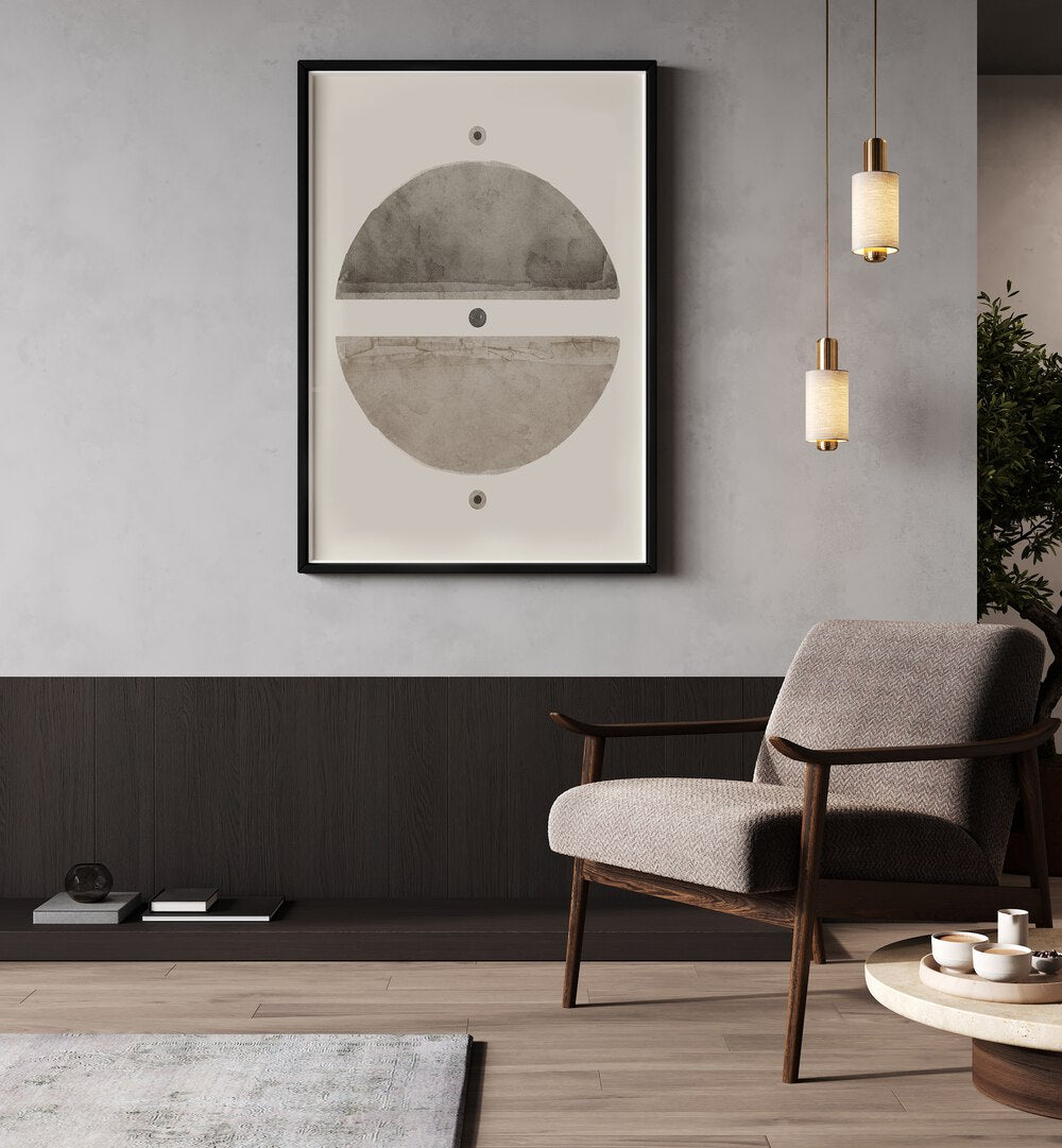 Stylish Taupe Enigma, Geometric Art Prints enhance modern decor with abstract 3D shapes for any space.