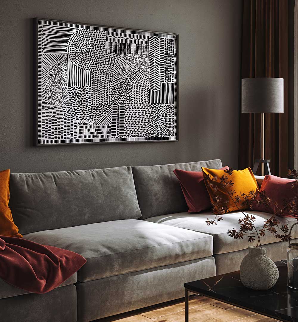 TRIBAL TAPESTRY , PATTERN ART PRINTS