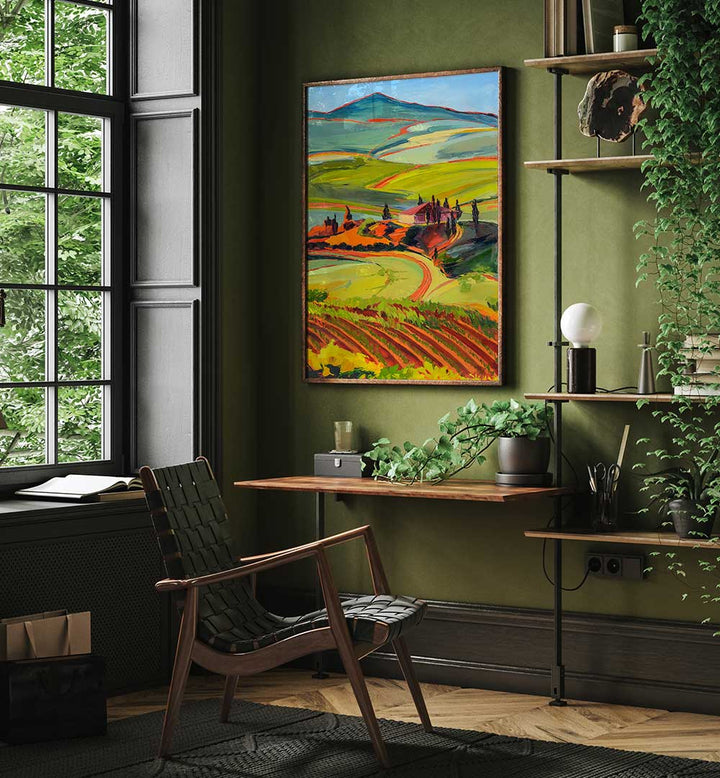 TUSCAN HILLS , LANDSCAPE PAINTINGS