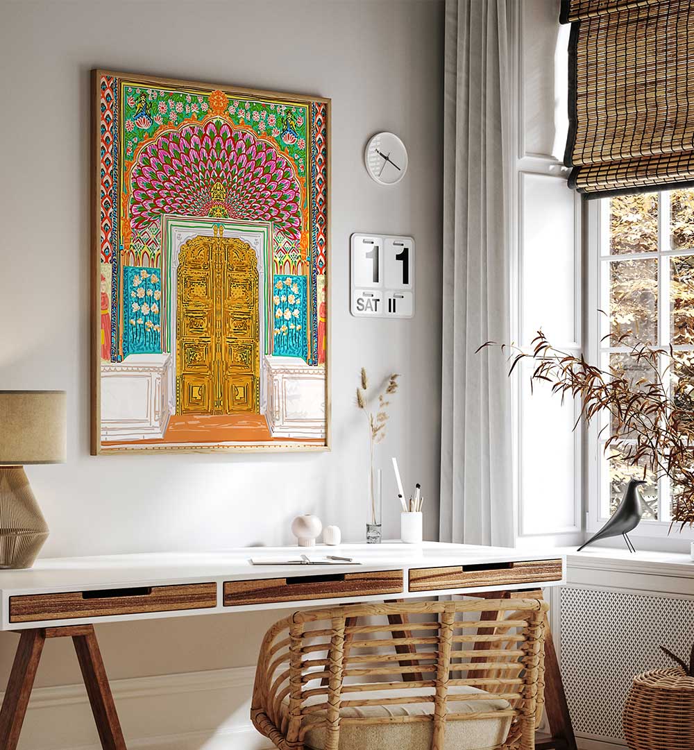 JAIPUR PALACE ENTRANCE , TRAVEL POSTERS