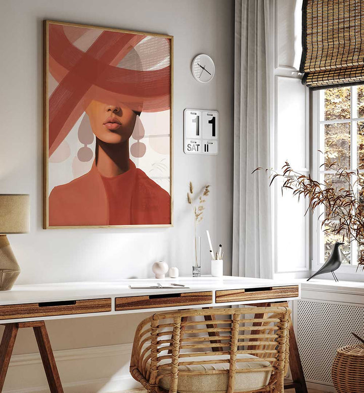 STUDIO PALETTE WOMAN TERRA , PORTRAITS & FIGURATIVE ILLUSTRATIONS