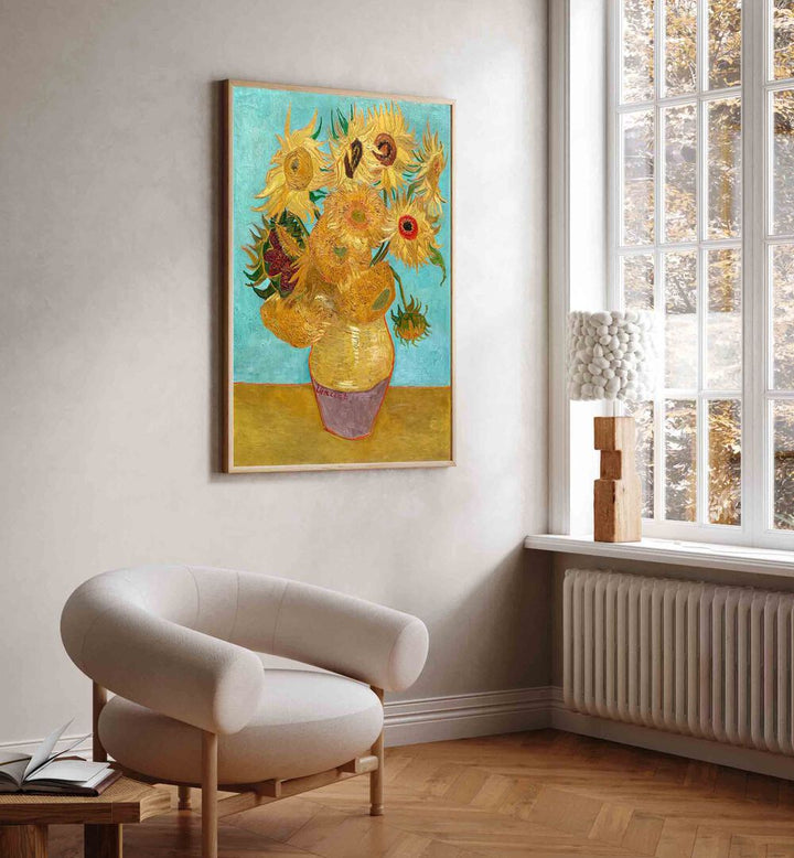 VINCENT VAN GOGH'S VASE WITH TWELVE SUNFLOWERS (1888–1889), VINTAGE PAINTINGS