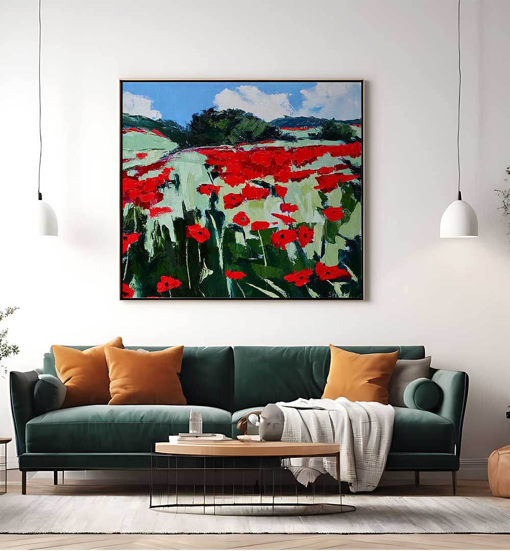 POPPIES , LANDSCAPE PAINTINGS