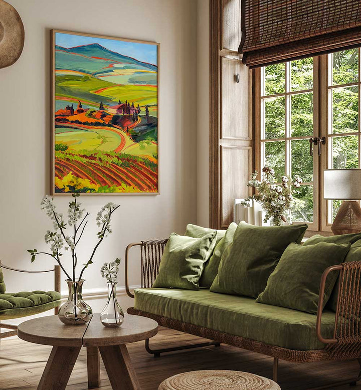 TUSCAN HILLS , LANDSCAPE PAINTINGS