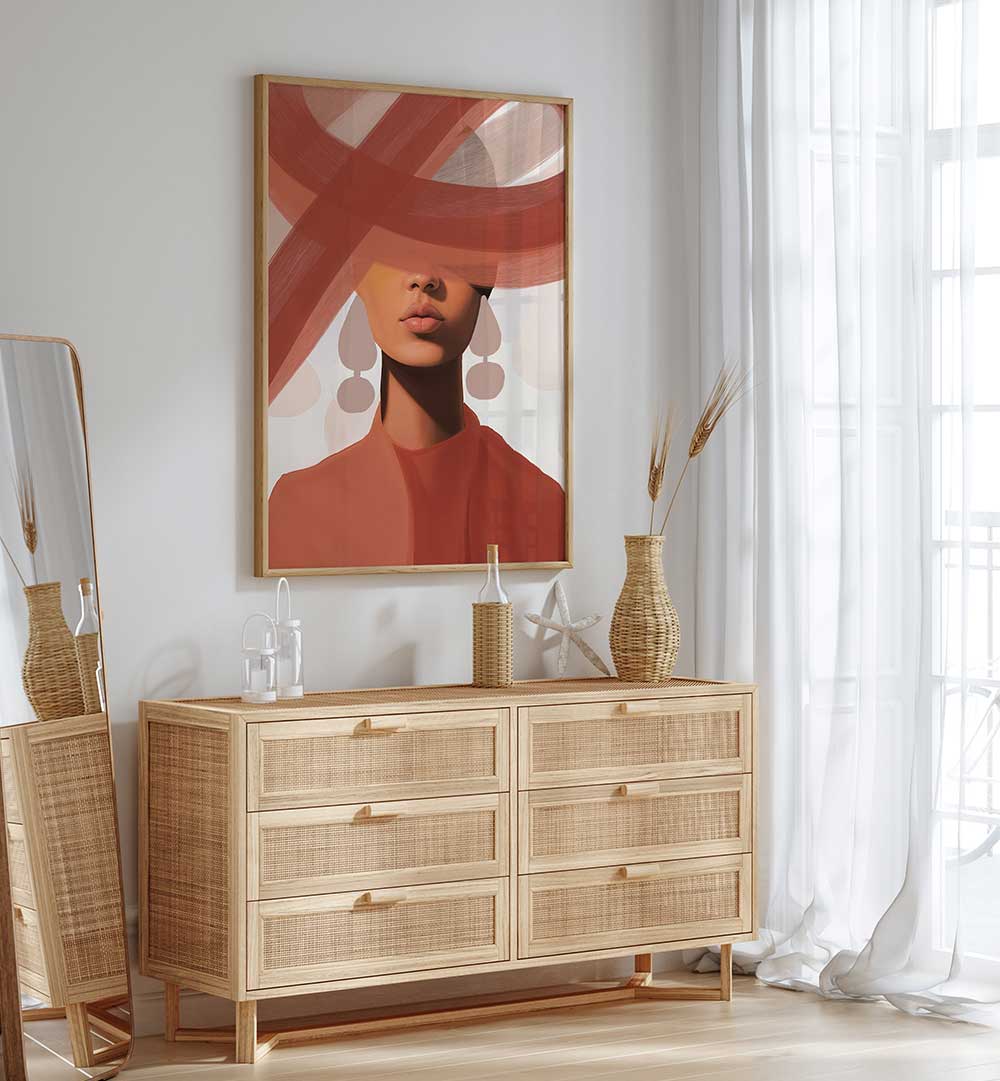 STUDIO PALETTE WOMAN TERRA , PORTRAITS & FIGURATIVE ILLUSTRATIONS