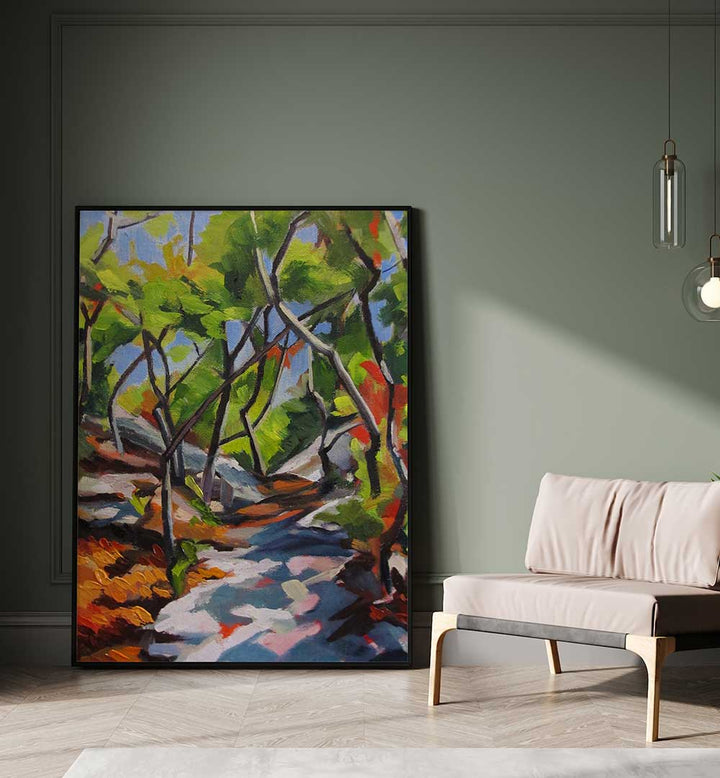 PATH AT THE JERSEY SHORE , LANDSCAPE PAINTINGS