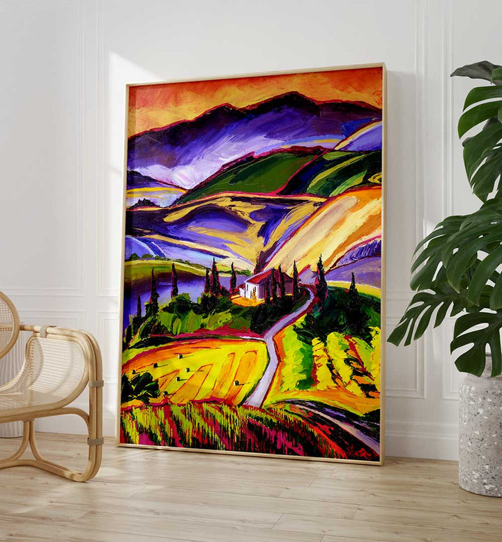 TUSCAN VINEYARD , LANDSCAPE PAINTINGS
