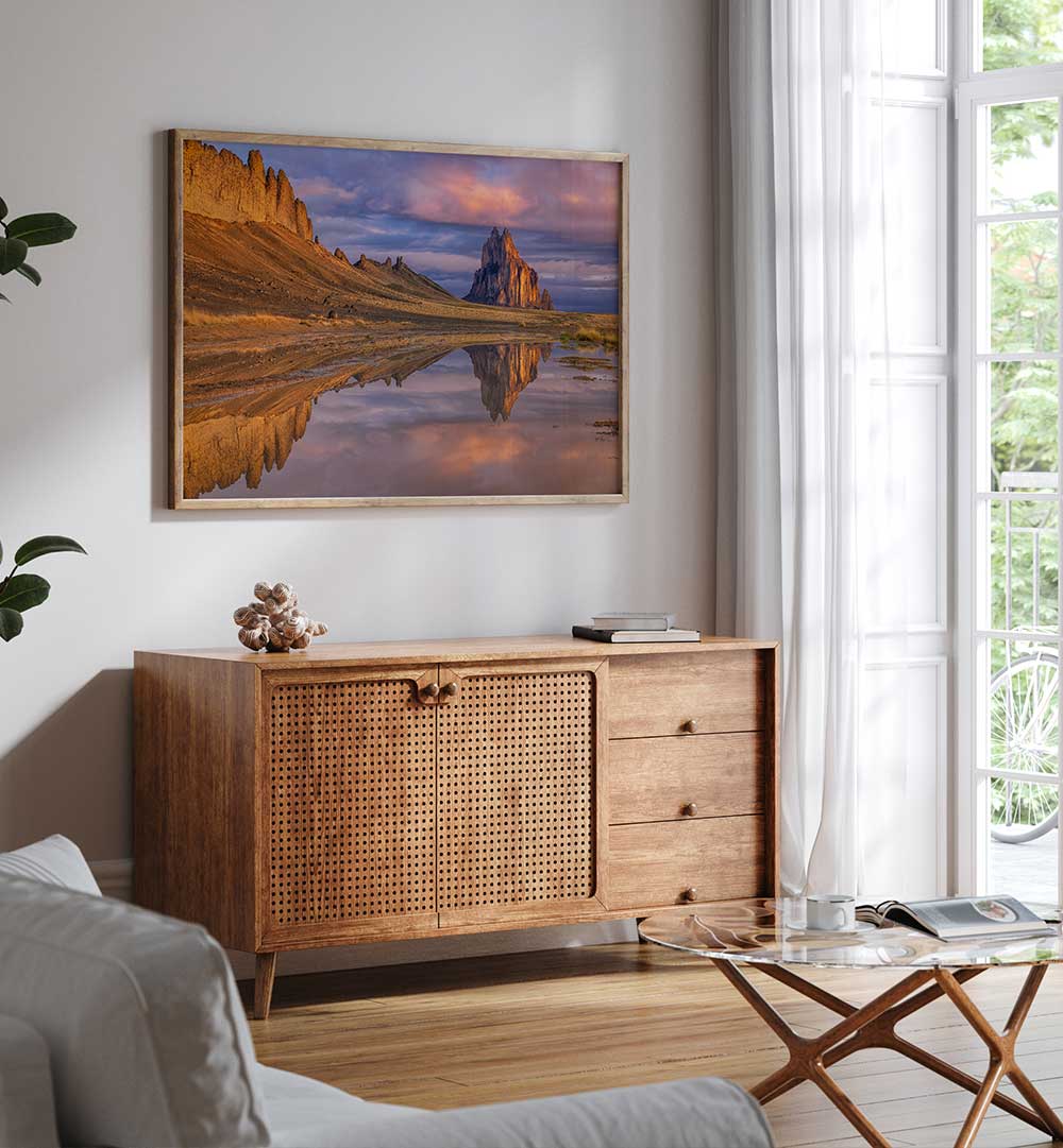 REFLECTION OF SHIPROCK , PHOTOGRAPHY PRINTS