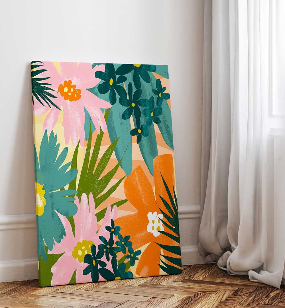 JUICY SUMMER , FLORAL FLOWER PAINTINGS
