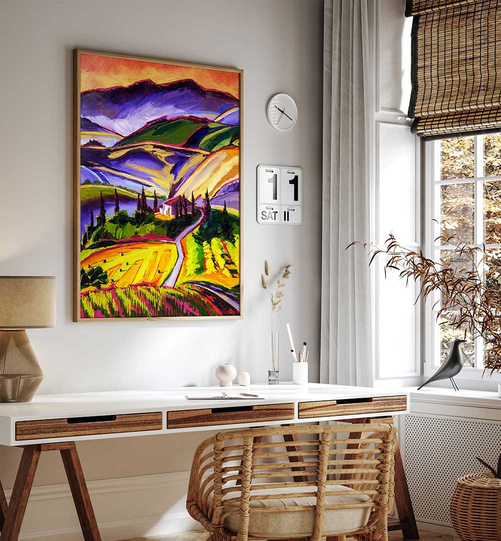 TUSCAN VINEYARD , LANDSCAPE PAINTINGS