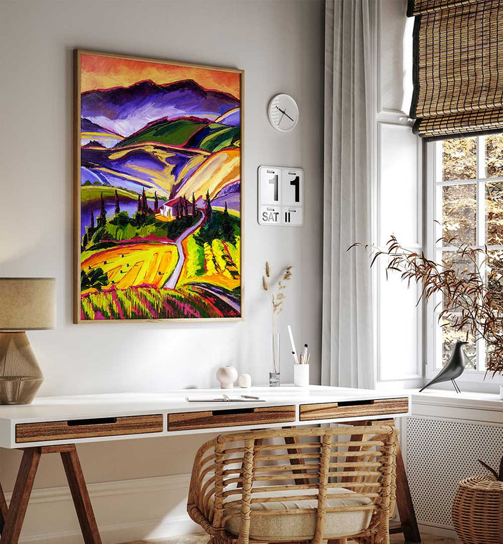 TUSCAN VINEYARD , LANDSCAPE PAINTINGS