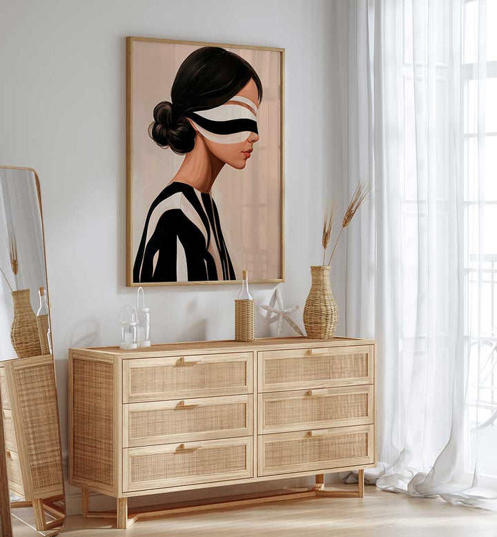 STUDIO PALETTE WOMAN XI , PORTRAITS & FIGURATIVE ILLUSTRATIONS