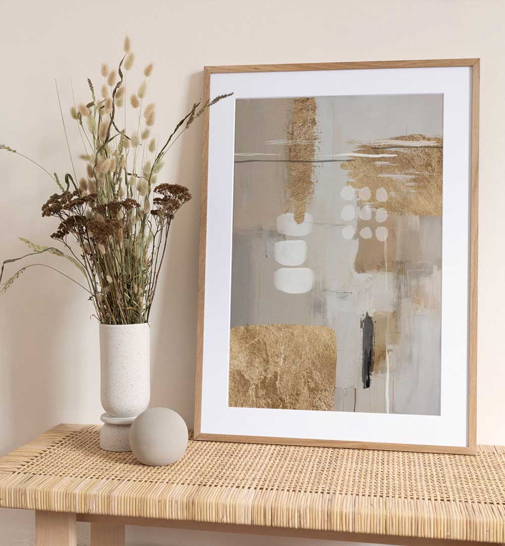 CANVAS IN GOLD , ABSTRACT PAINTINGS