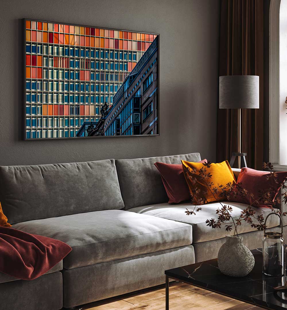 STRIKING HIGH-RISE FACADE , PHOTOGRAPHY PRINTS