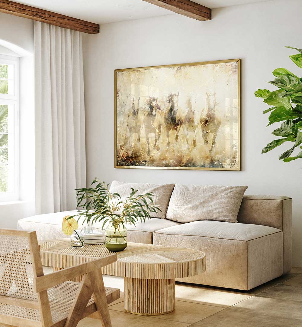 HORSE ANIMAL ART ILLUSTRATION , ANIMAL PAINTINGS