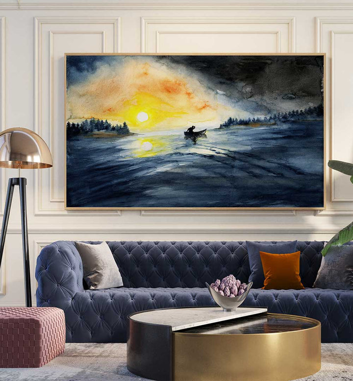 LAKE WASWANAPI , LANDSCAPE PAINTINGS