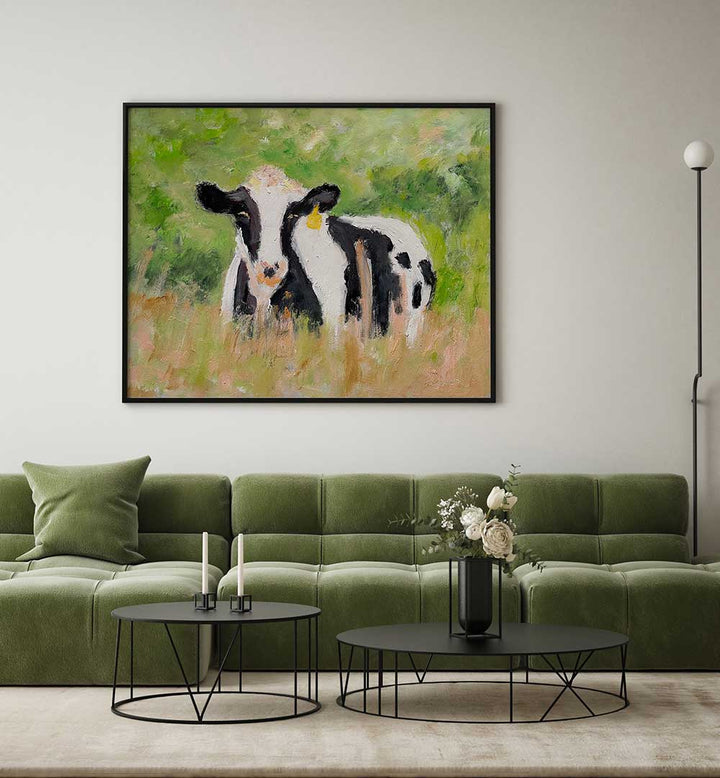 COVERED IN CLOVER , ANIMAL PAINTINGS