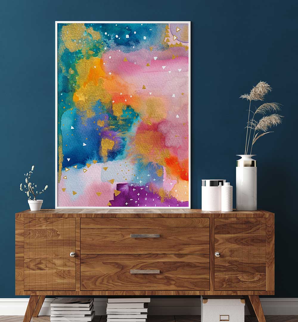 GLODEN MONSOON , ABSTRACT PAINTINGS
